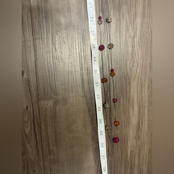 STUNNING ANN TAYLOR ROPE NECKLACE. LIGHT GOLD TONE / BRONZE TONE. NEW WITH TAGS! - Picture 7 of 8